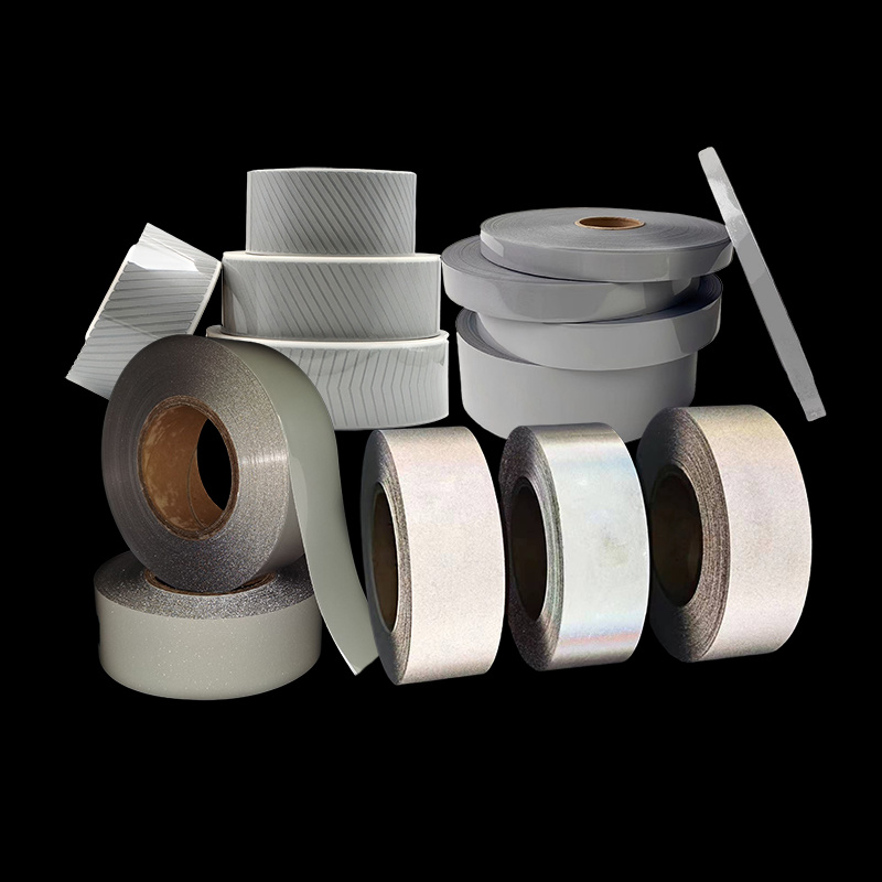 Reflective material for high-visibility clothing
